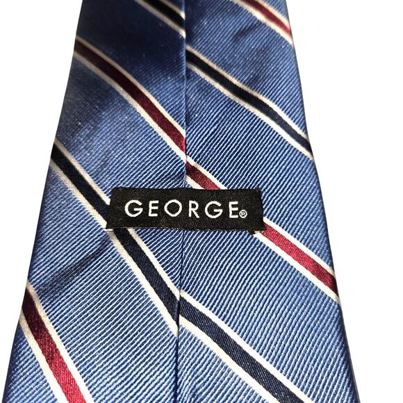 George 100% Silk Luxury Fashion Tie 3 3/4 wide 60 long - Picture 2 of 3